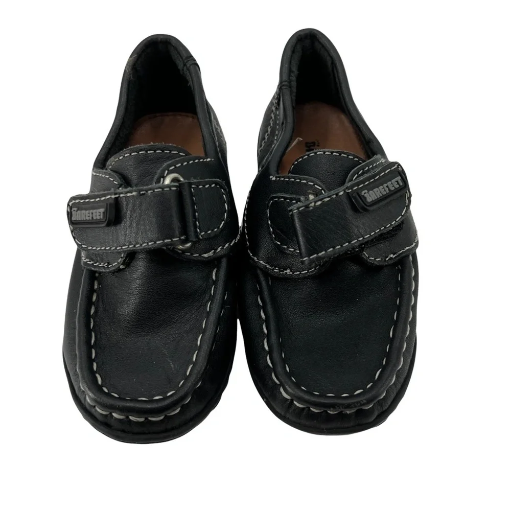 Barefeet Black Loafers Size 22 Toddler
